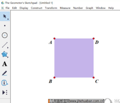 几何画板让定长线段在正方形四周上滑动方法介绍