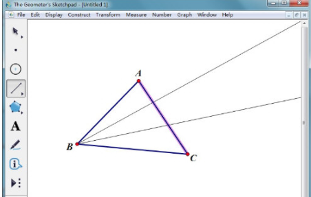 几何画板摩莱三角形制作方法介绍