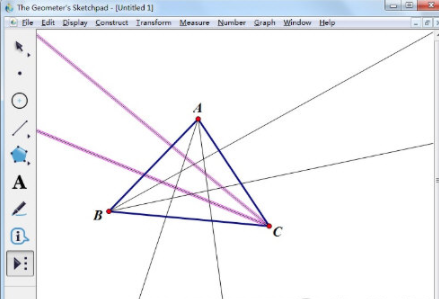 几何画板摩莱三角形制作方法介绍